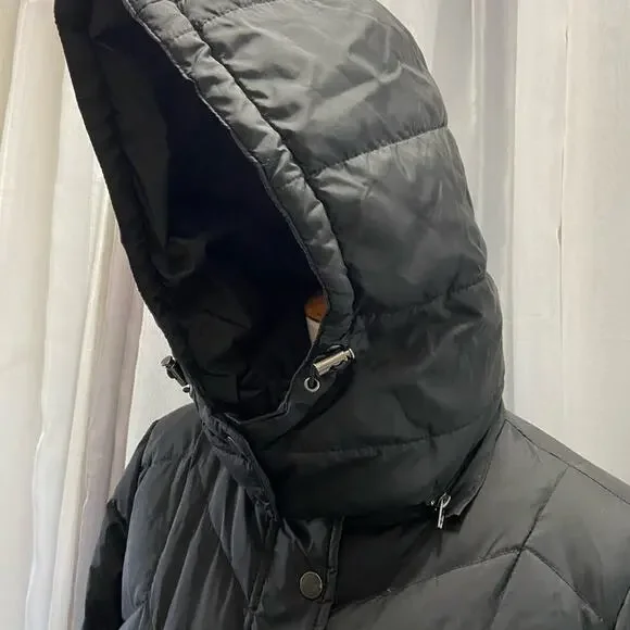 Women's Black Quilted Coat - Picture 2 of 10